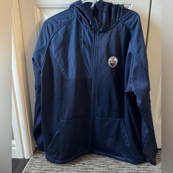 Edmonton Oilers Navy Blue Hoodie - Picture 1 of 4